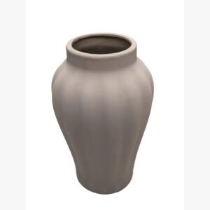 Milk-Colored Ceramic Flower Vase