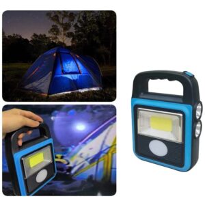 Solar-Powered Flashlight with Power Bank Function
